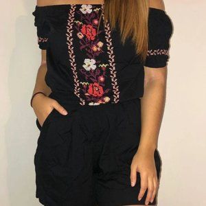 Old Navy embroidered romper.